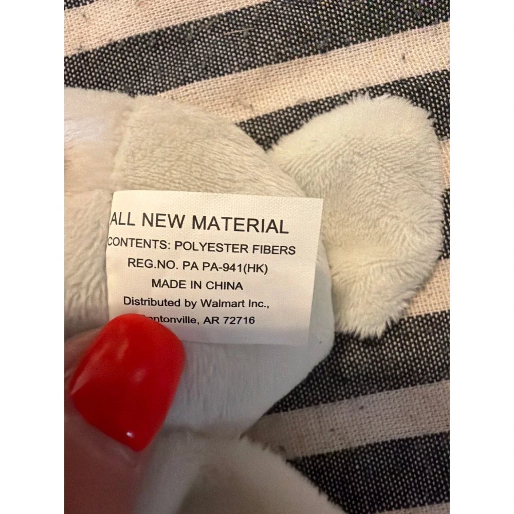 Walmart Elephant Security Blanket Lovey Light Blue Pink Plush Baby Snuggle Toy